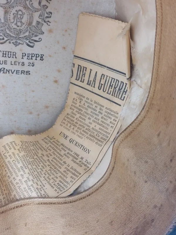 Hoge hoed van Huis Arthur Peppe (zeldzaam)