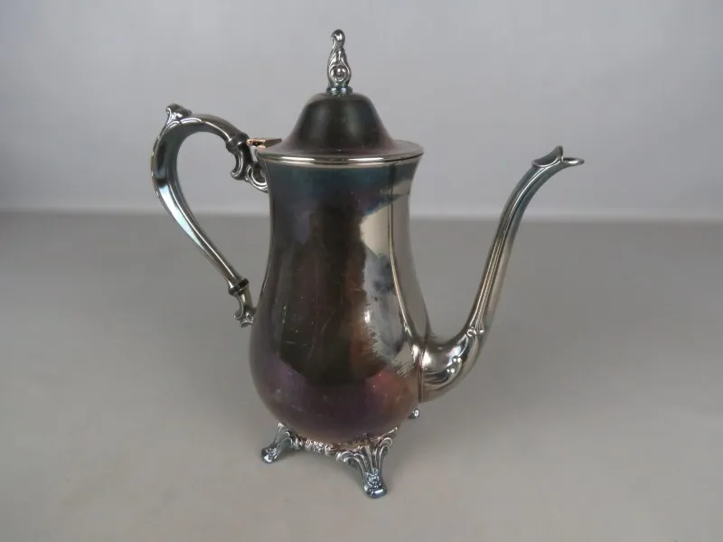 Koffiekan verzilverd