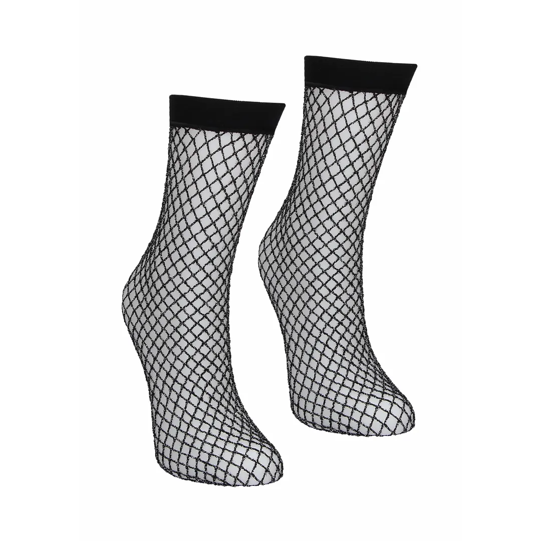 50 paar glitter visnet sokken
