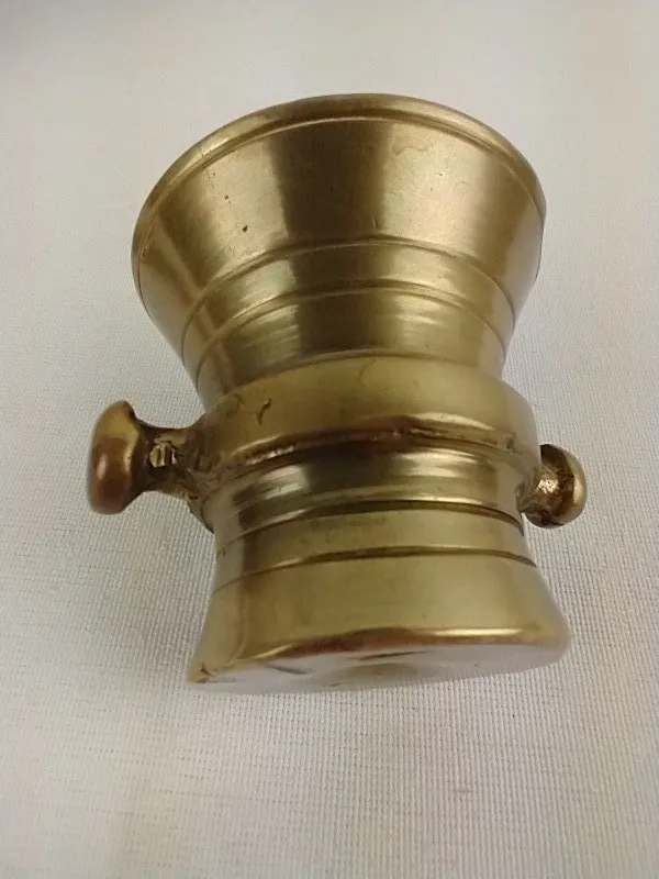 Koperen (apothekers) vijzel en stamper