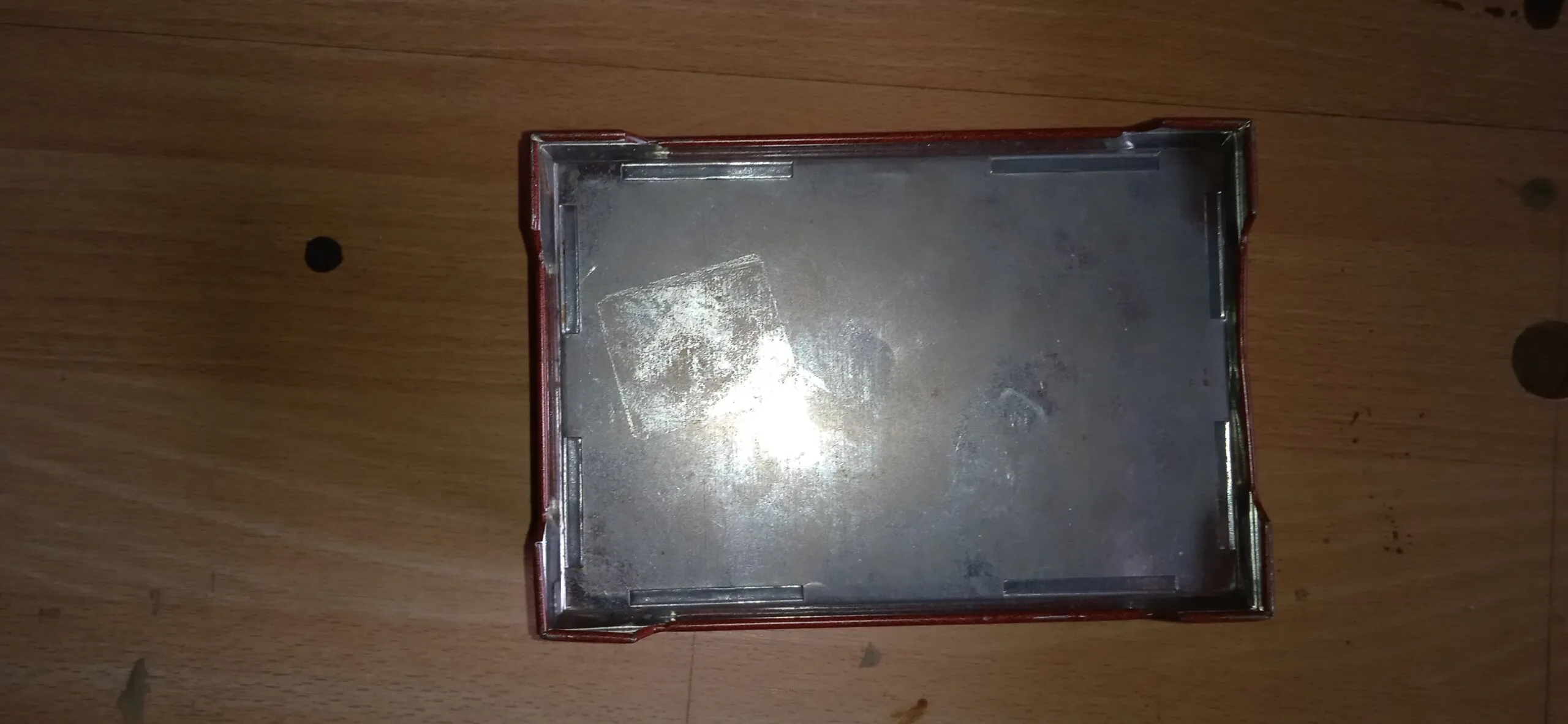 Vintage blikken kistje