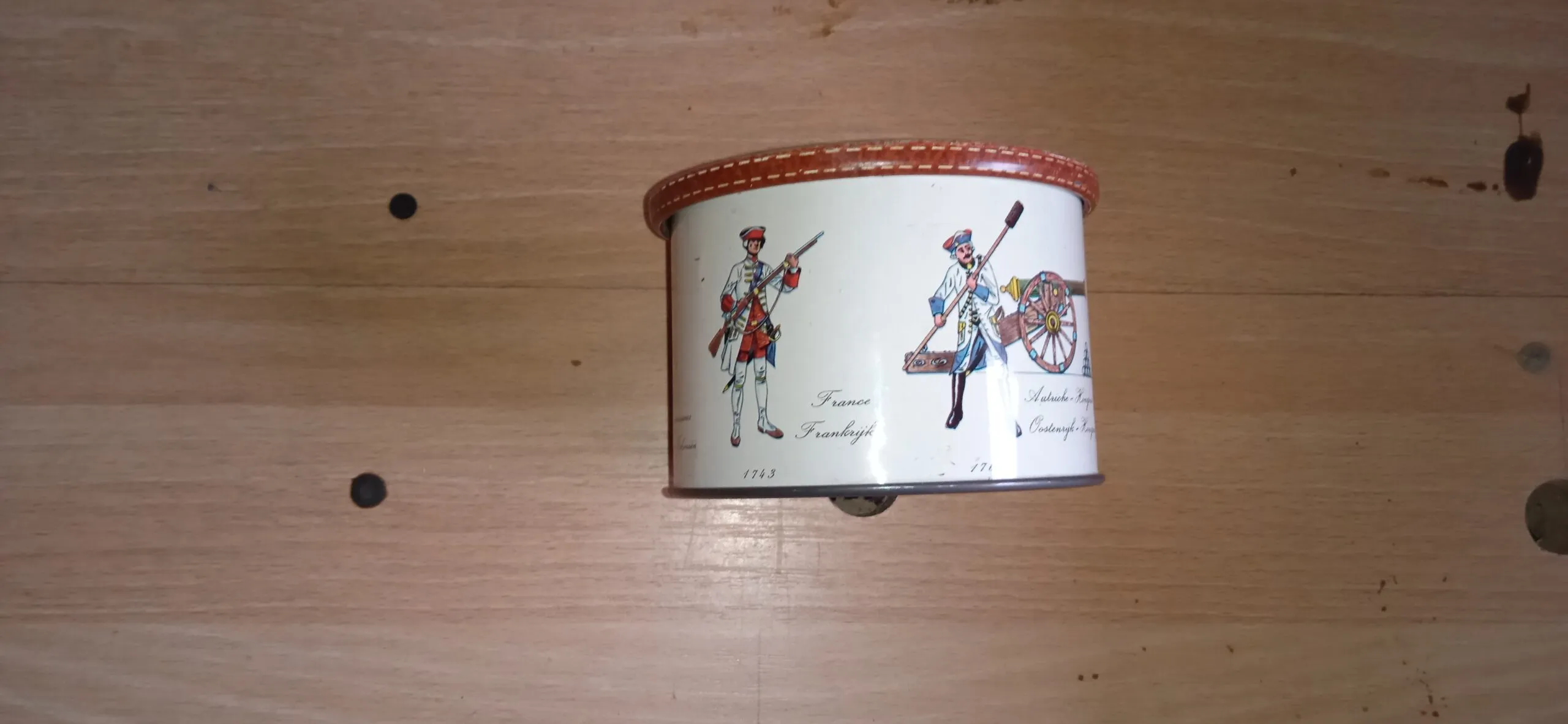 Vintage blik Superchocolat Jacques