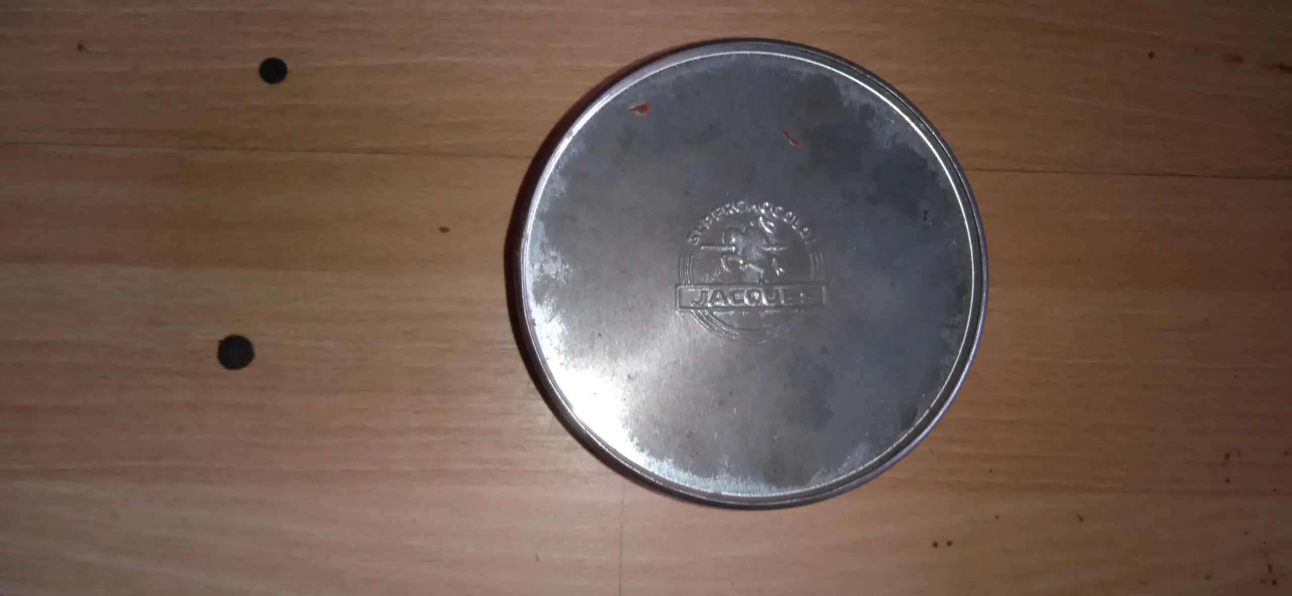 Vintage blik Superchocolat Jacques