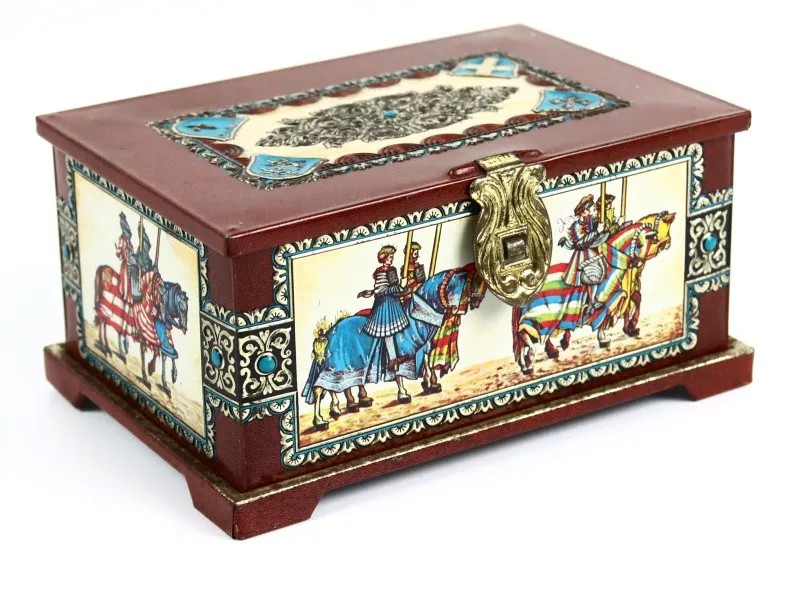 Vintage blikken kistje