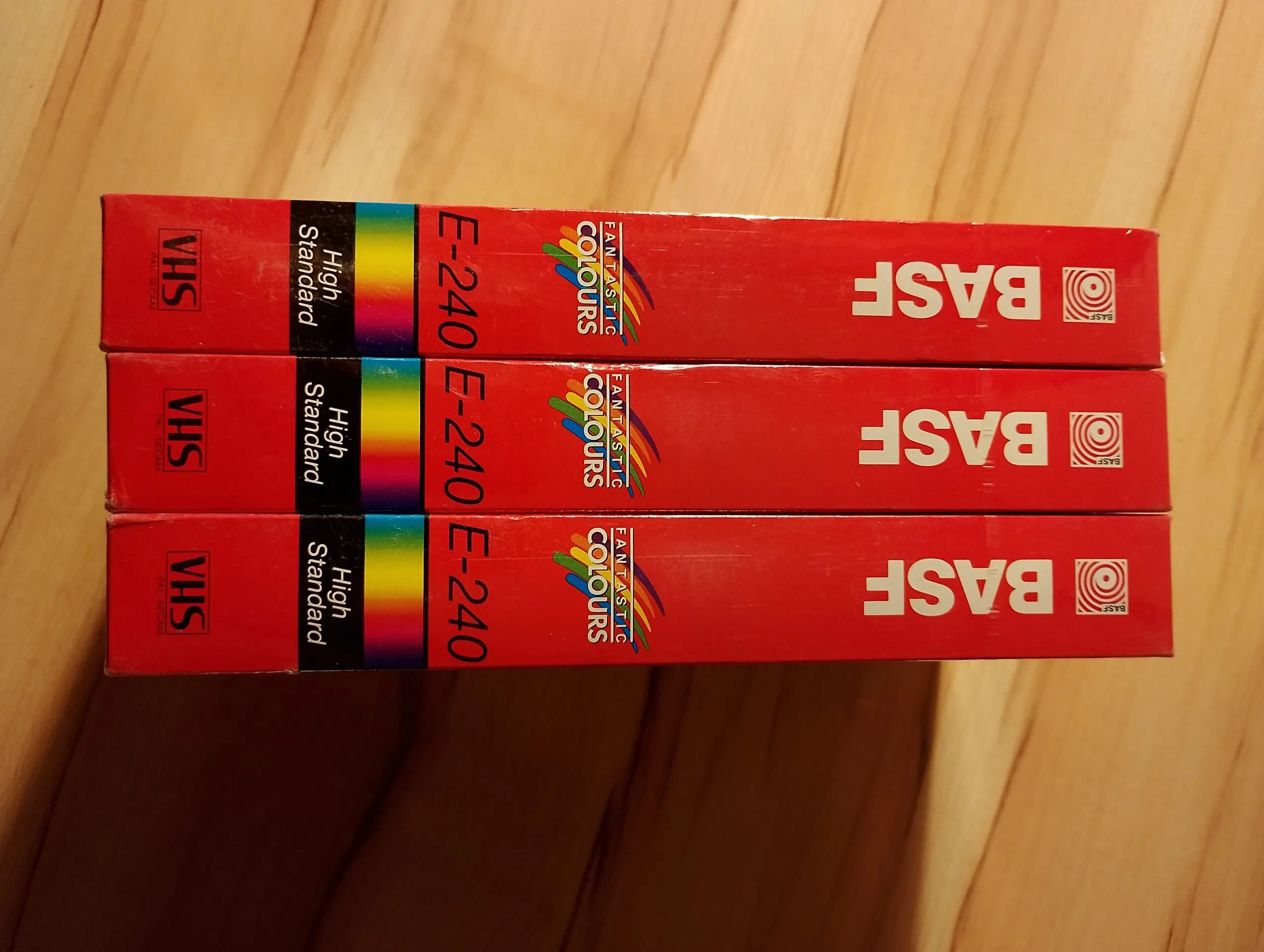 3 Basf E 240 videocassettes – VHS