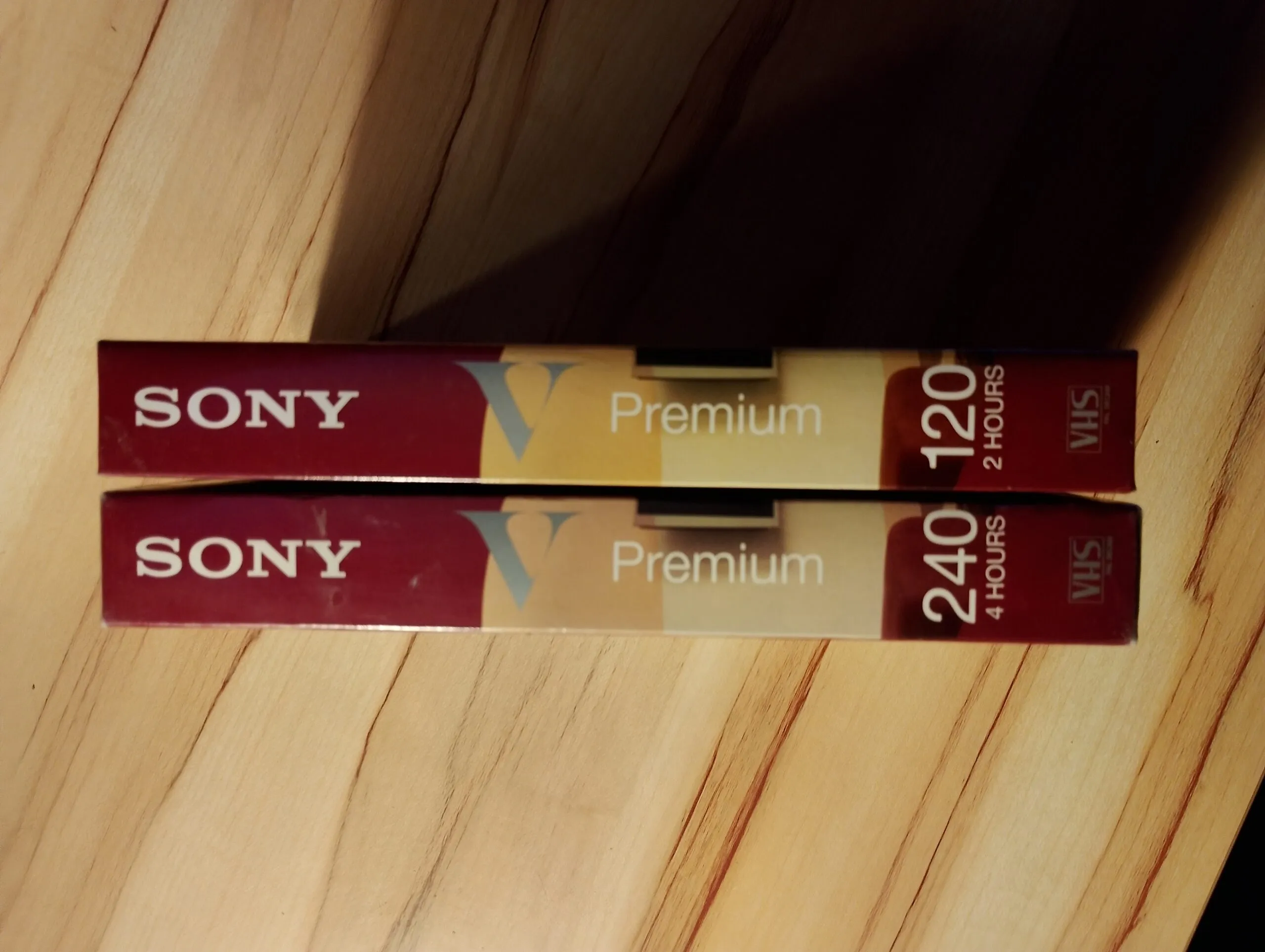 5 Sony VHS videocassettes